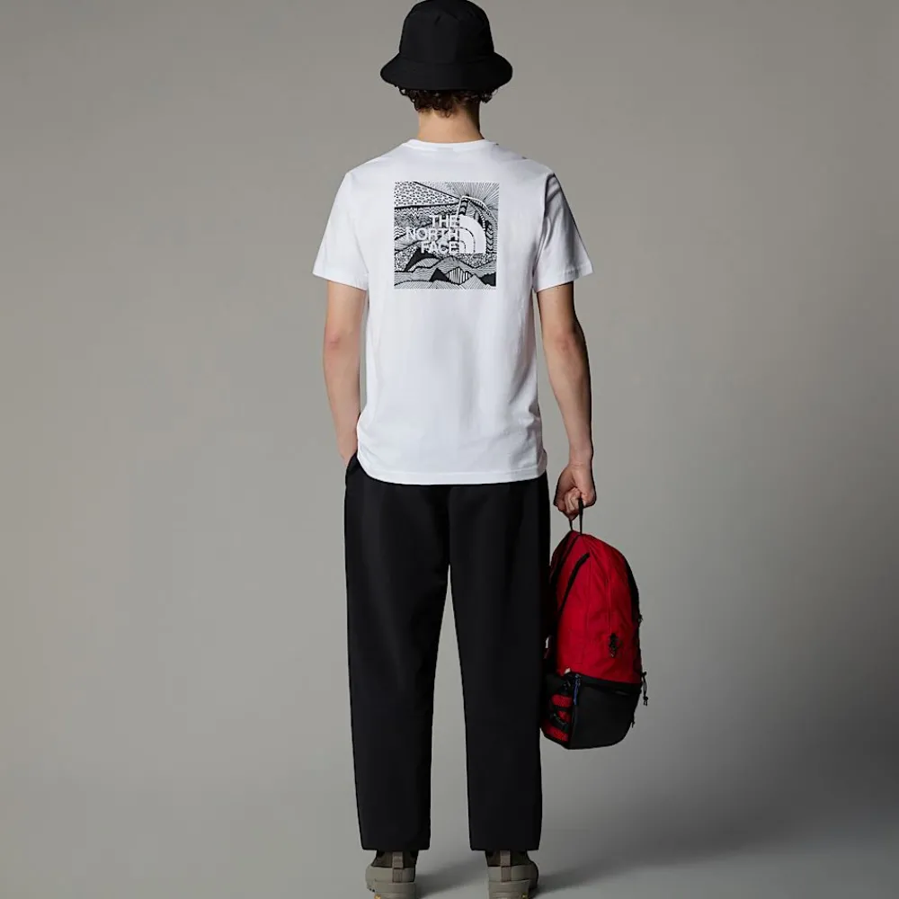 New The North Face T-shirt Redbox Celebration Pour Homme TNF White
