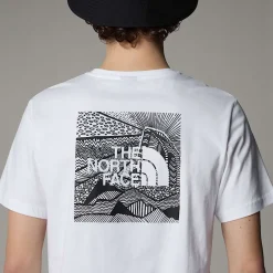 New The North Face T-shirt Redbox Celebration Pour Homme TNF White