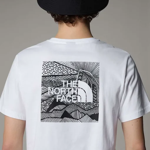 New The North Face T-shirt Redbox Celebration Pour Homme TNF White