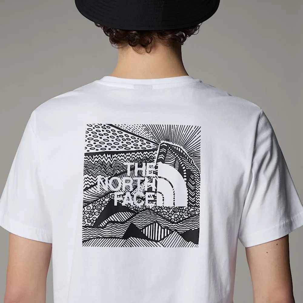 New The North Face T-shirt Redbox Celebration Pour Homme TNF White