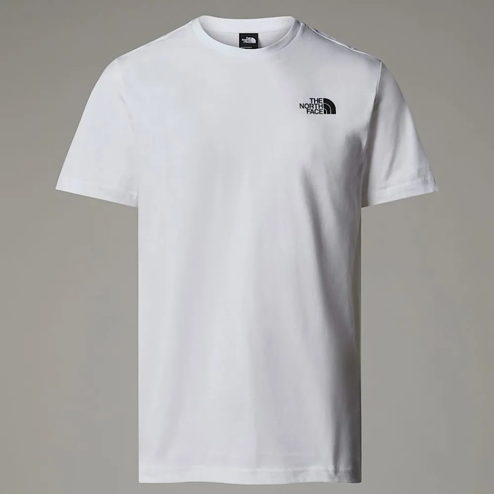 New The North Face T-shirt Redbox Celebration Pour Homme TNF White