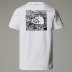 New The North Face T-shirt Redbox Celebration Pour Homme TNF White