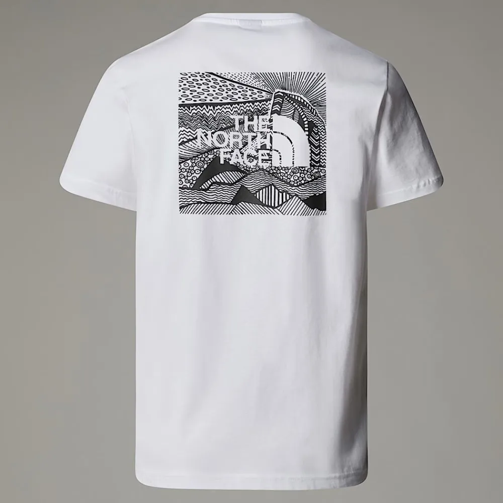 New The North Face T-shirt Redbox Celebration Pour Homme TNF White