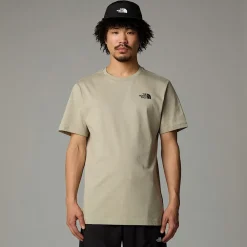 Shop The North Face T-shirt Redbox Graphic Pour Homme Clay Grey-TNF Black 3D Summit Mesh Print