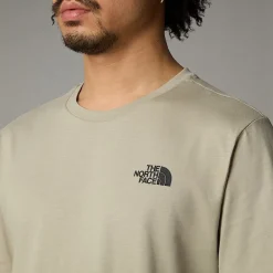 Shop The North Face T-shirt Redbox Graphic Pour Homme Clay Grey-TNF Black 3D Summit Mesh Print