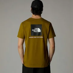 Outlet The North Face T-shirt Redbox Pour Homme Moss Green-TNF Black