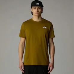 Outlet The North Face T-shirt Redbox Pour Homme Moss Green-TNF Black