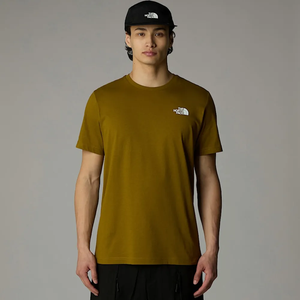 Outlet The North Face T-shirt Redbox Pour Homme Moss Green-TNF Black