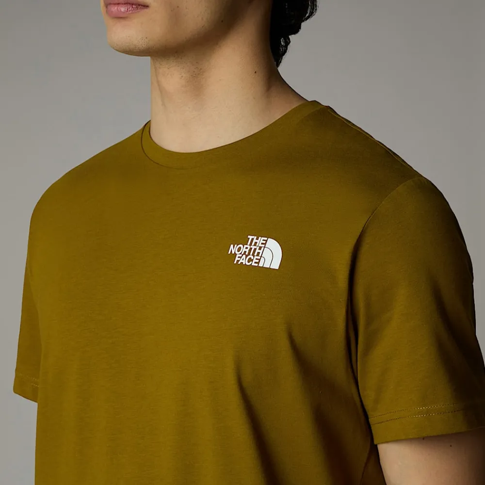 Outlet The North Face T-shirt Redbox Pour Homme Moss Green-TNF Black