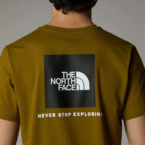 Outlet The North Face T-shirt Redbox Pour Homme Moss Green-TNF Black