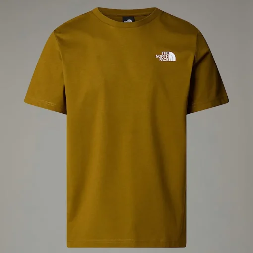 Outlet The North Face T-shirt Redbox Pour Homme Moss Green-TNF Black