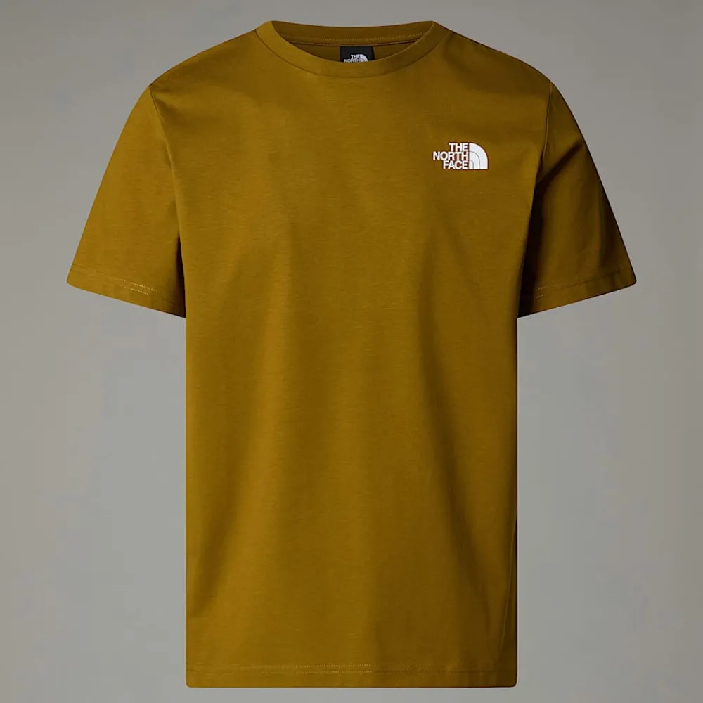 Outlet The North Face T-shirt Redbox Pour Homme Moss Green-TNF Black