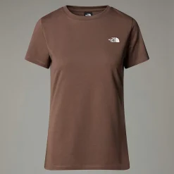 Cheap The North Face T-shirt Simple Dome Pour Femme Smokey Brown
