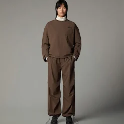Online The North Face T-shirt Tissé à Manches Longues Pour Femme Smokey Brown
