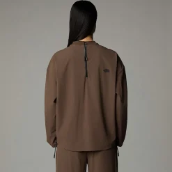 Online The North Face T-shirt Tissé à Manches Longues Pour Femme Smokey Brown