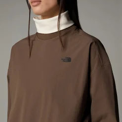 Online The North Face T-shirt Tissé à Manches Longues Pour Femme Smokey Brown