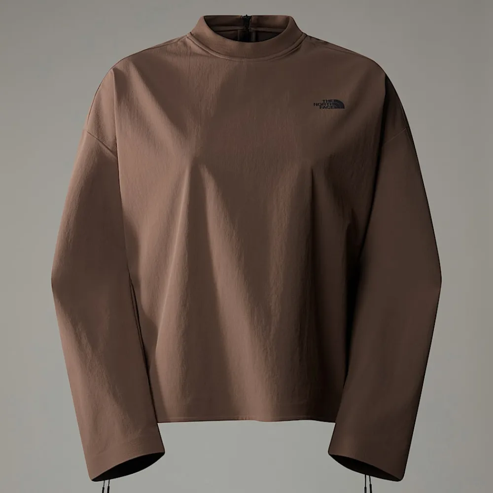 Online The North Face T-shirt Tissé à Manches Longues Pour Femme Smokey Brown
