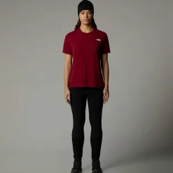 Cheap The North Face T-shirt Topographic Foundation Pour Femme Beetroot