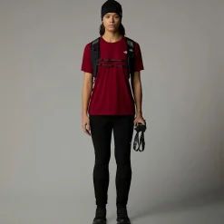 Cheap The North Face T-shirt Topographic Foundation Pour Femme Beetroot
