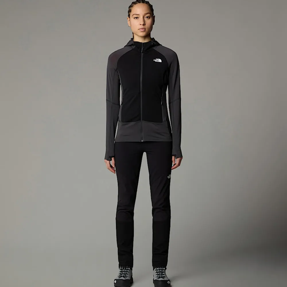 Discount The North Face Veste à Capuche Bolt Polartec® Power Grid™ Pour Femme Asphalt Grey-TNF Black-NPF