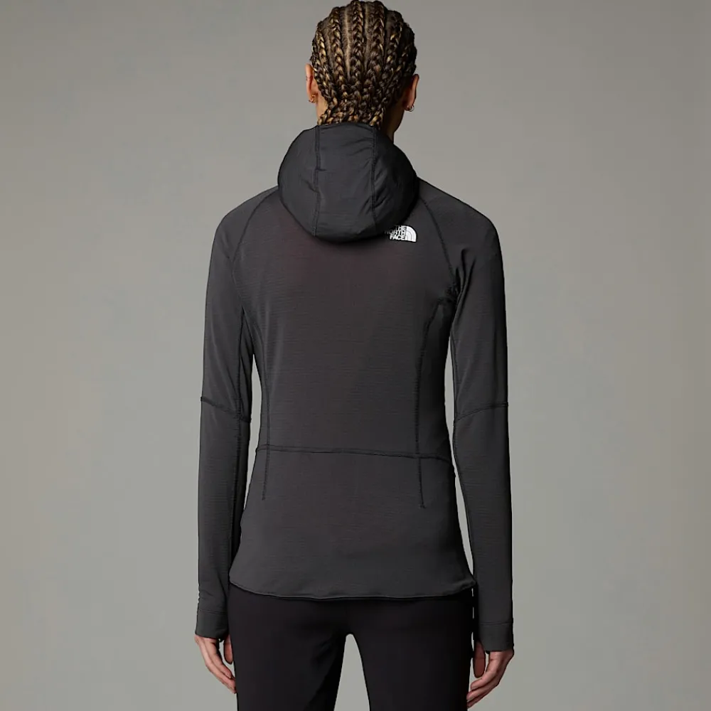 Discount The North Face Veste à Capuche Bolt Polartec® Power Grid™ Pour Femme Asphalt Grey-TNF Black-NPF
