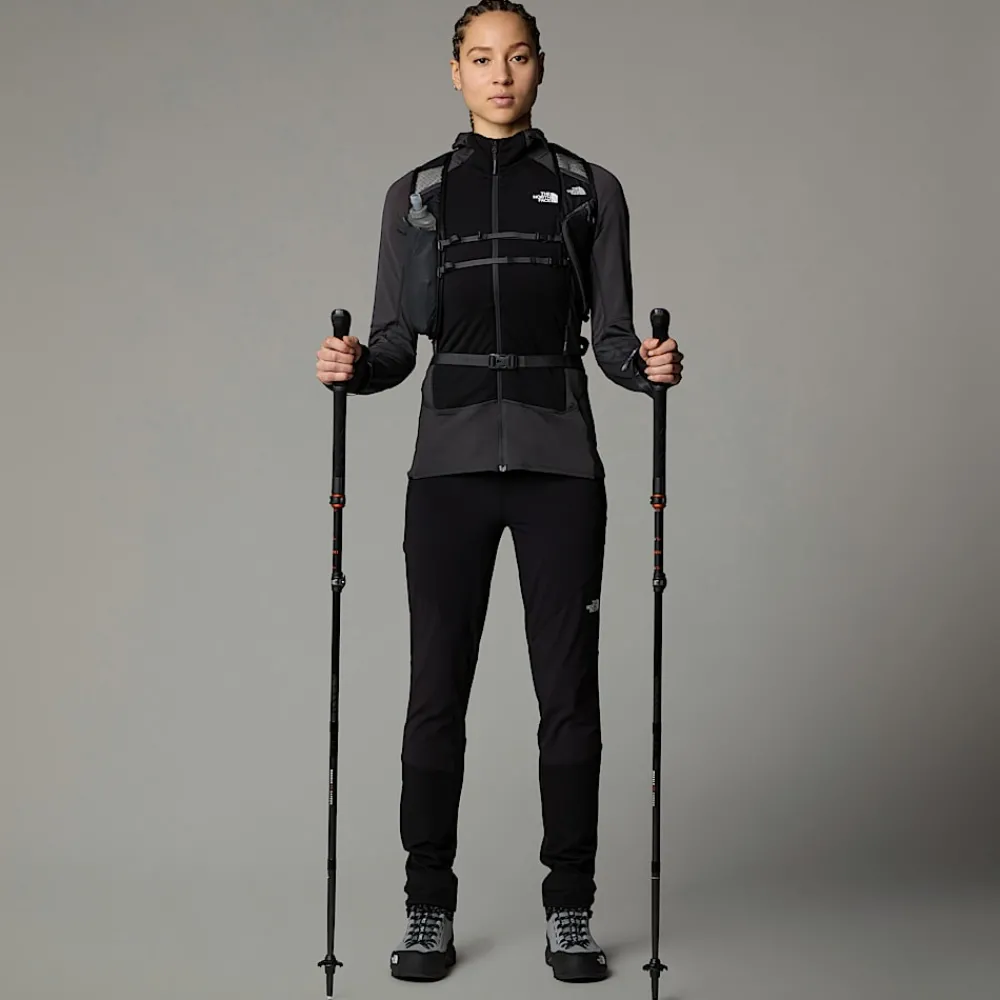 Discount The North Face Veste à Capuche Bolt Polartec® Power Grid™ Pour Femme Asphalt Grey-TNF Black-NPF