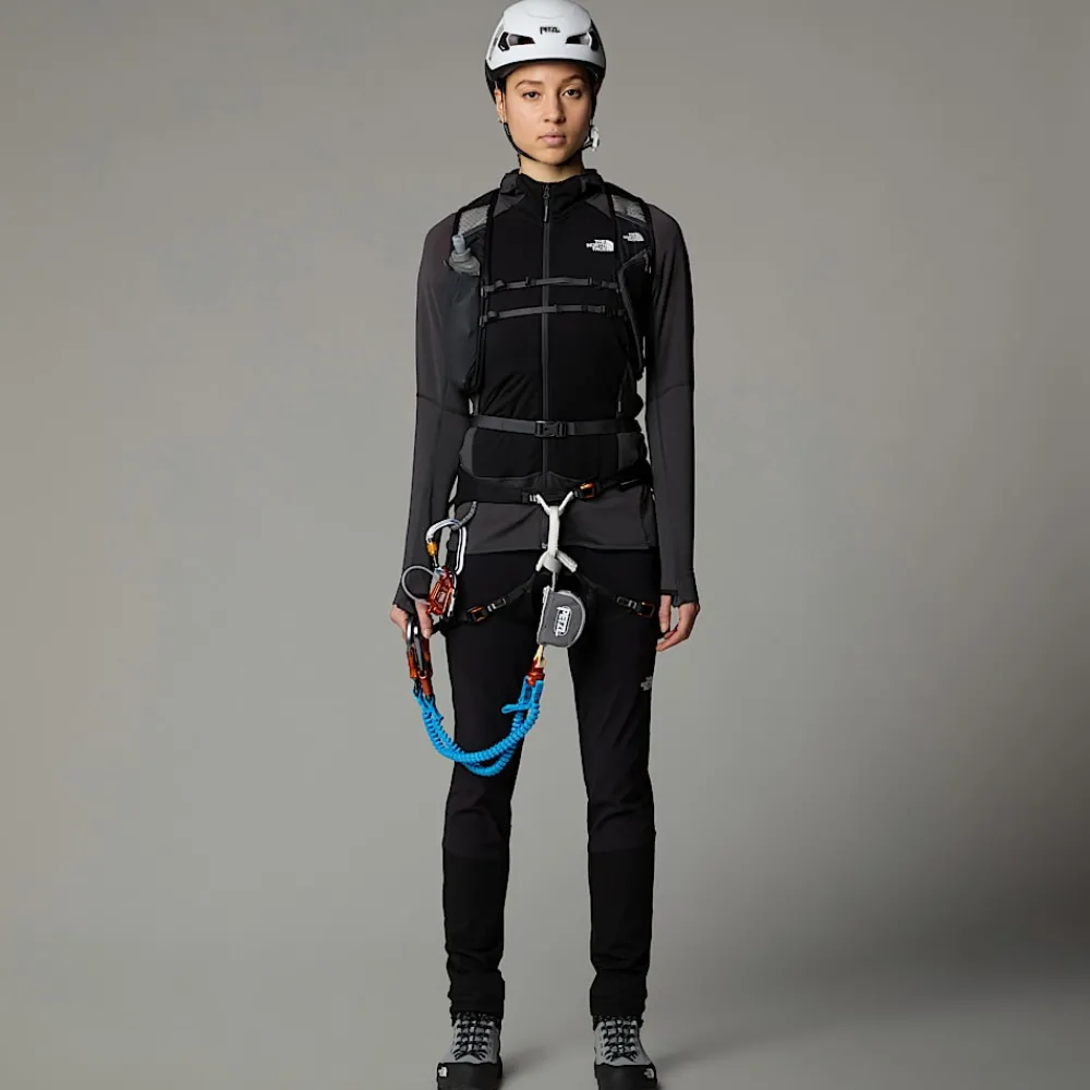 Discount The North Face Veste à Capuche Bolt Polartec® Power Grid™ Pour Femme Asphalt Grey-TNF Black-NPF