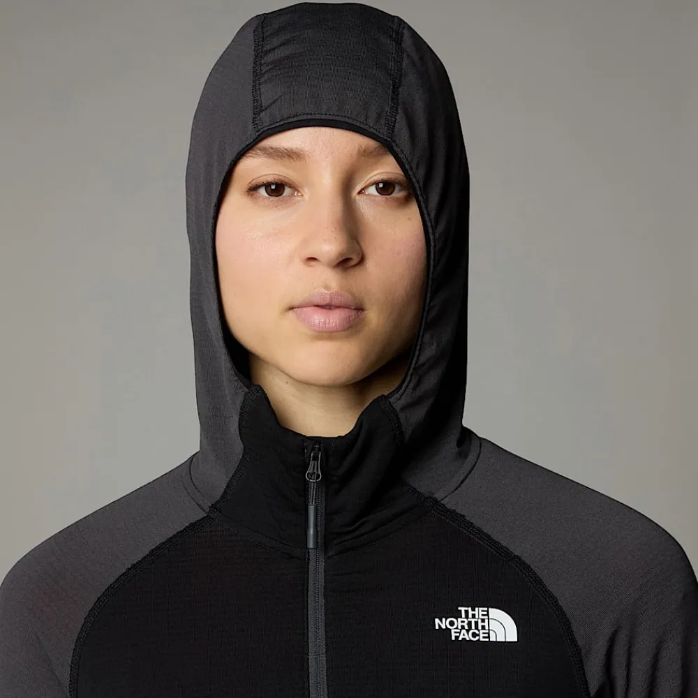 Discount The North Face Veste à Capuche Bolt Polartec® Power Grid™ Pour Femme Asphalt Grey-TNF Black-NPF
