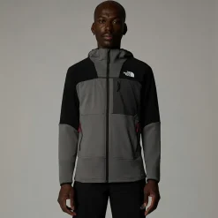 Discount The North Face Veste à Capuche Stormgap Power Grid™ Pour Homme Smoked Pearl-TNF Black