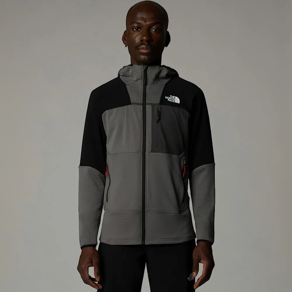 Discount The North Face Veste à Capuche Stormgap Power Grid™ Pour Homme Smoked Pearl-TNF Black