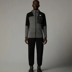 Discount The North Face Veste à Capuche Stormgap Power Grid™ Pour Homme Smoked Pearl-TNF Black
