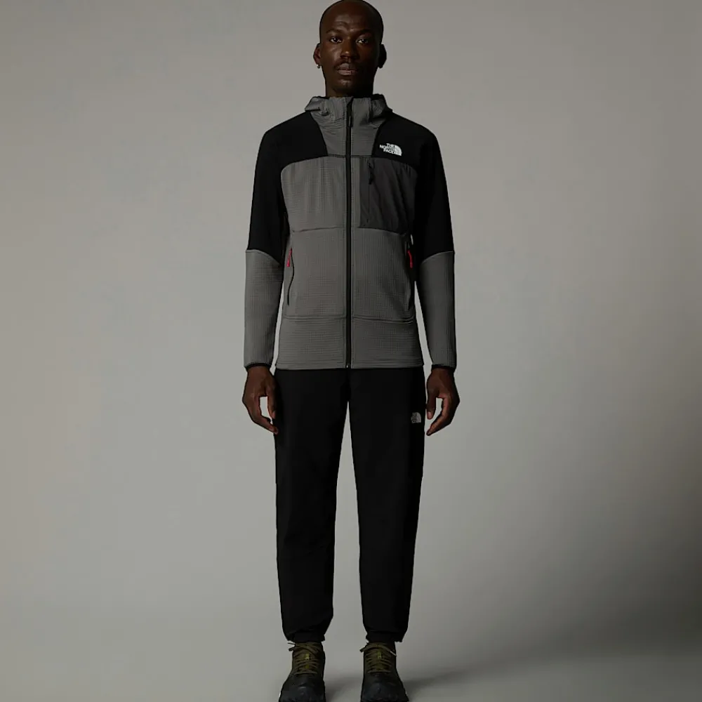 Discount The North Face Veste à Capuche Stormgap Power Grid™ Pour Homme Smoked Pearl-TNF Black