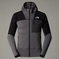 Discount The North Face Veste à Capuche Stormgap Power Grid™ Pour Homme Smoked Pearl-TNF Black