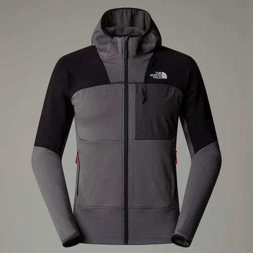 Discount The North Face Veste à Capuche Stormgap Power Grid™ Pour Homme Smoked Pearl-TNF Black