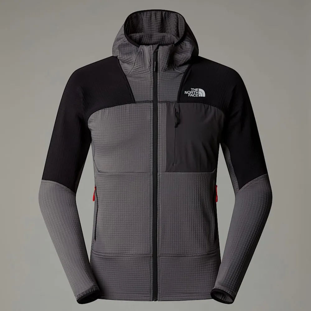 Discount The North Face Veste à Capuche Stormgap Power Grid™ Pour Homme Smoked Pearl-TNF Black