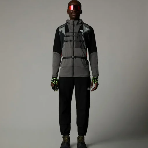 Discount The North Face Veste à Capuche Stormgap Power Grid™ Pour Homme Smoked Pearl-TNF Black
