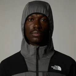 Discount The North Face Veste à Capuche Stormgap Power Grid™ Pour Homme Smoked Pearl-TNF Black