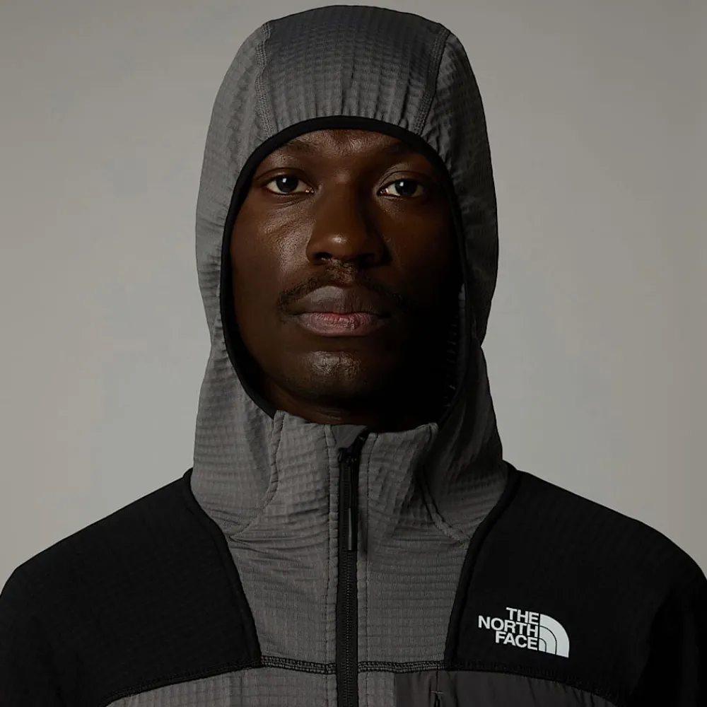Discount The North Face Veste à Capuche Stormgap Power Grid™ Pour Homme Smoked Pearl-TNF Black