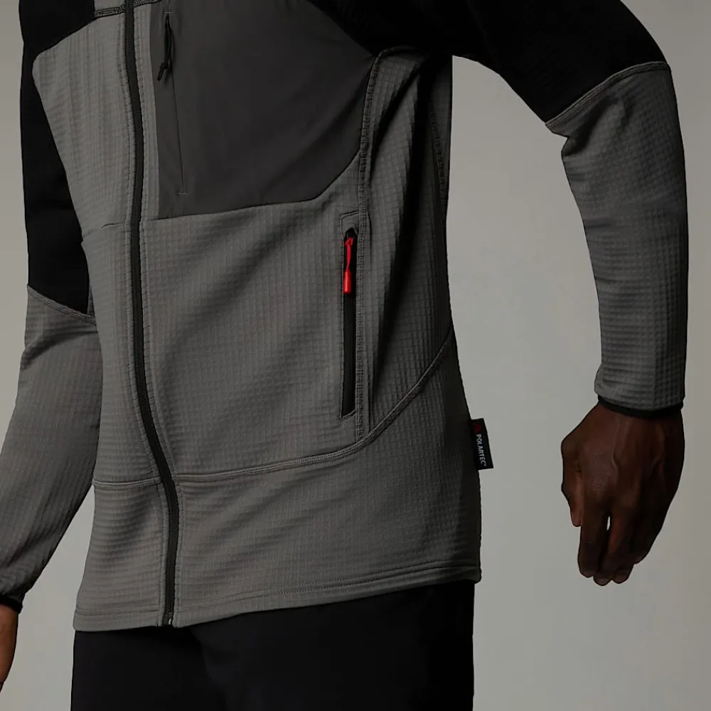 Discount The North Face Veste à Capuche Stormgap Power Grid™ Pour Homme Smoked Pearl-TNF Black