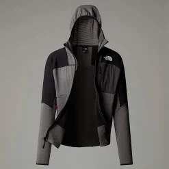 Discount The North Face Veste à Capuche Stormgap Power Grid™ Pour Homme Smoked Pearl-TNF Black