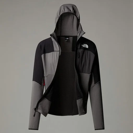 Discount The North Face Veste à Capuche Stormgap Power Grid™ Pour Homme Smoked Pearl-TNF Black