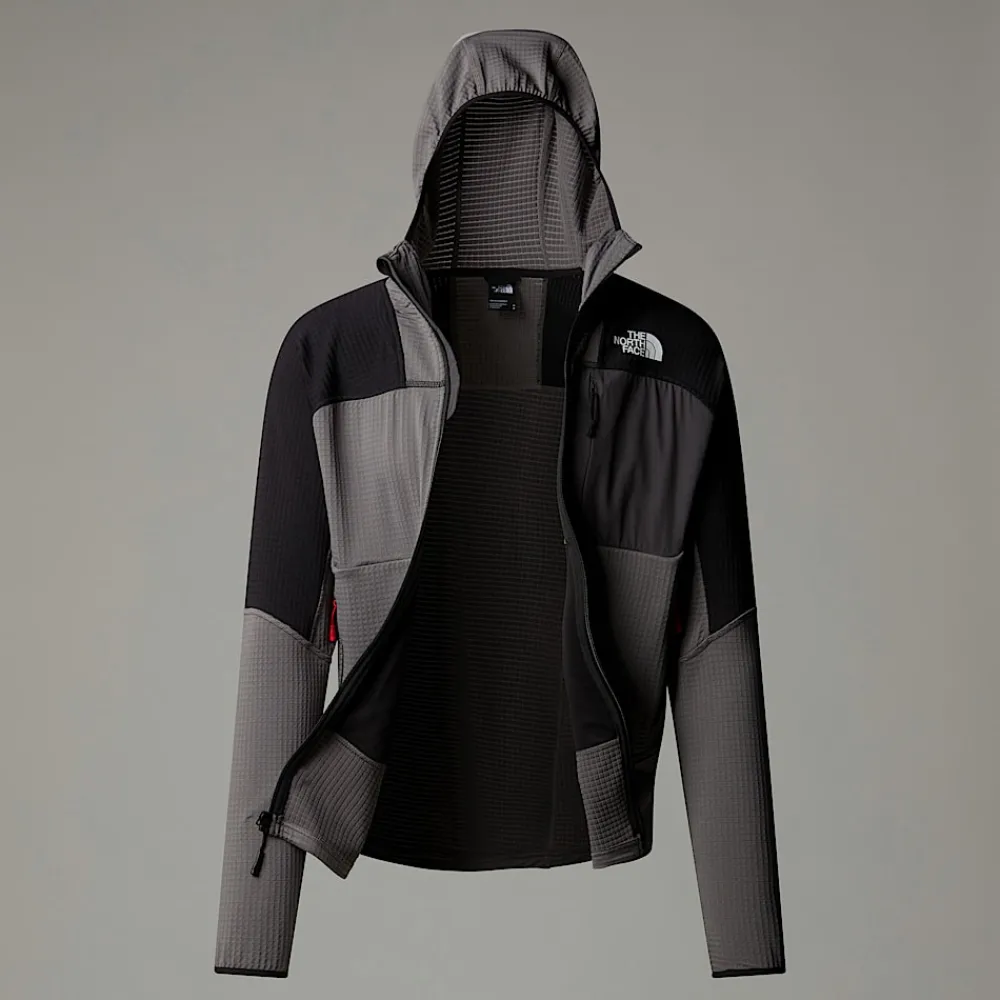 Discount The North Face Veste à Capuche Stormgap Power Grid™ Pour Homme Smoked Pearl-TNF Black