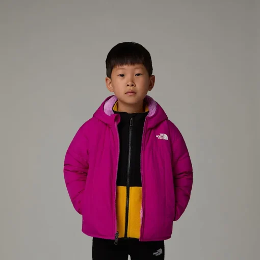 Clearance The North Face Veste à Capuche Zippée Réversible Shasta Pour Enfant Deep Mulberry