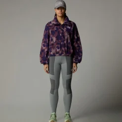 Cheap The North Face Veste à Col Zippé Imprimée Mountain Athletics Pour Femme Midnight Mauve Painted Mountains Print