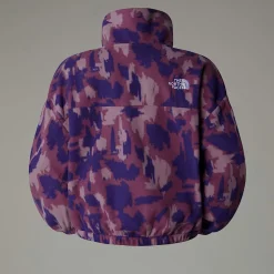Cheap The North Face Veste à Col Zippé Imprimée Mountain Athletics Pour Femme Midnight Mauve Painted Mountains Print