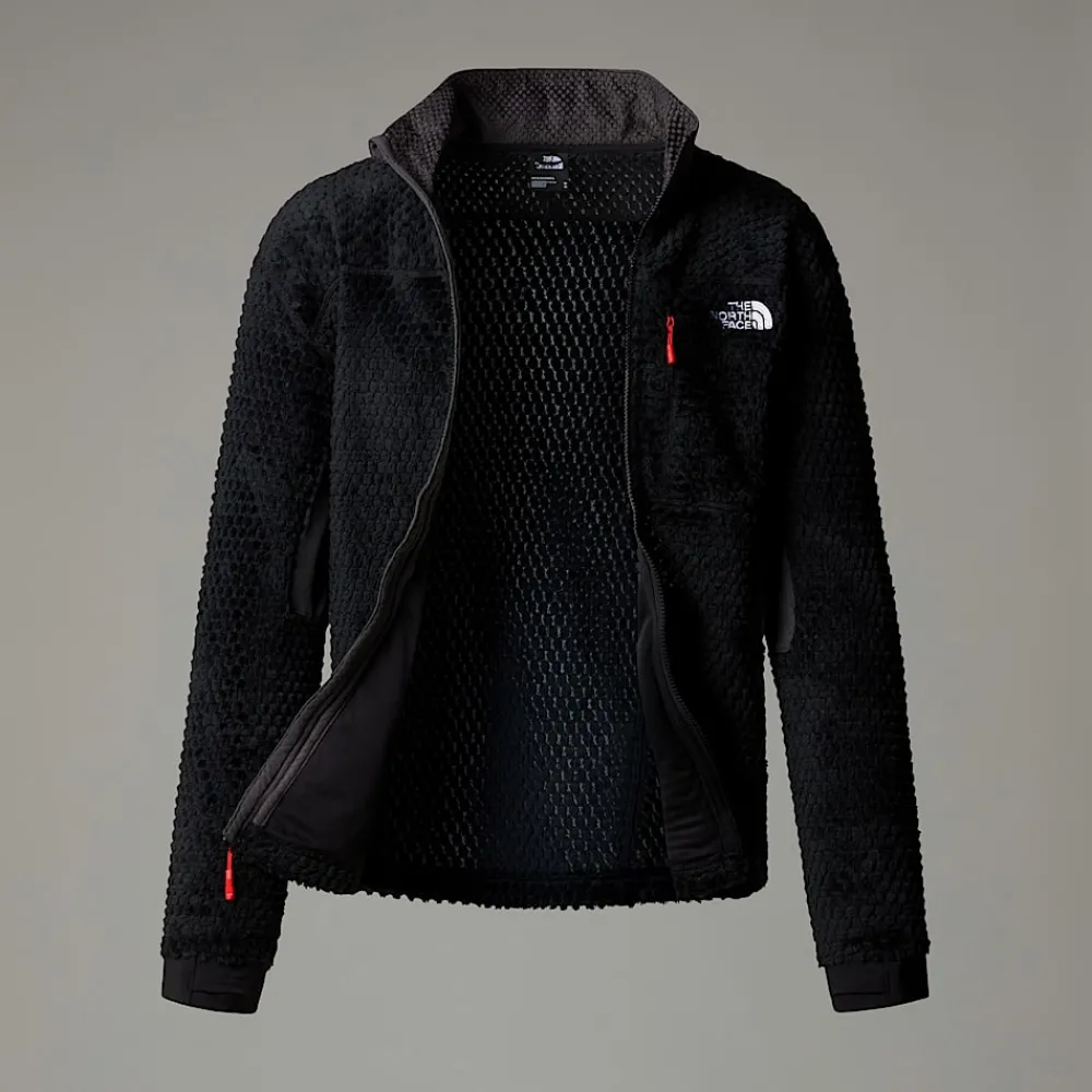 Shop The North Face Veste Alpedge Polartec® High Loft™ Pour Homme TNF Black-Anthracite Grey-High Risk Red
