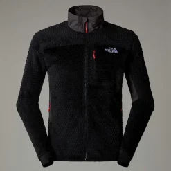 Shop The North Face Veste Alpedge Polartec® High Loft™ Pour Homme TNF Black-Anthracite Grey-High Risk Red