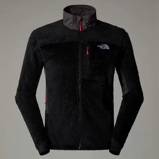 Shop The North Face Veste Alpedge Polartec® High Loft™ Pour Homme TNF Black-Anthracite Grey-High Risk Red