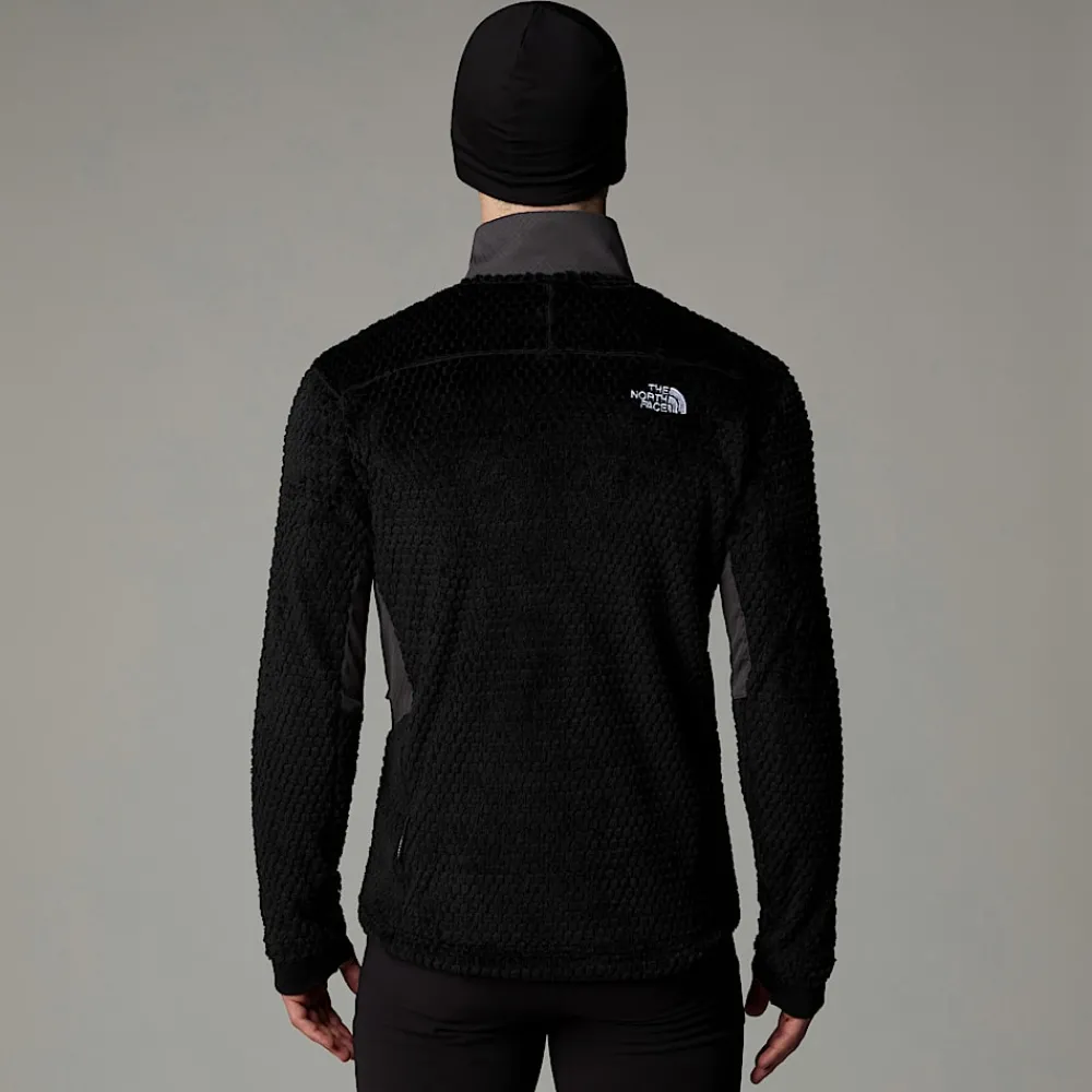 Shop The North Face Veste Alpedge Polartec® High Loft™ Pour Homme TNF Black-Anthracite Grey-High Risk Red