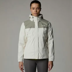 New The North Face Veste Antora Pour Femme White Dune-Clay Grey
